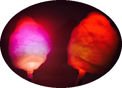 すみだ水族館の光るわたあめFlash cotton candy