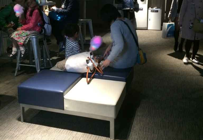 すみだ水族館、光るわたあめ利用の様子株式会社ALBA